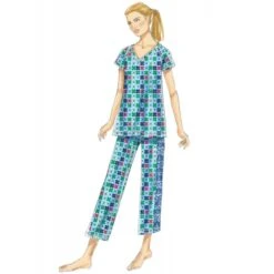 Butterick Sewing Pattern B6428 Misses’ Robe, Raglan Tops And Gown, And Trousers -OHSEWCRAFTY butterick sewing pattern b6428 misses robe raglan tops and gown and trousers 3