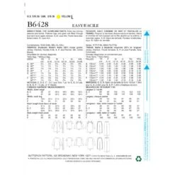 Butterick Sewing Pattern B6428 Misses’ Robe, Raglan Tops And Gown, And Trousers -OHSEWCRAFTY butterick sewing pattern b6428 misses robe raglan tops and gown and trousers 6