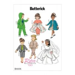 Butterick Sewing Pattern B6606 Clothes For 18″ Doll In Different Variations