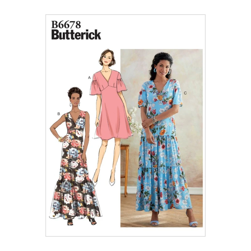 Butterick Sewing Pattern B6678 Misses' Petite Unlined Dress 4 Butterick Sewing Pattern B6678 Misses' Petite Unlined Dress - Image 2
