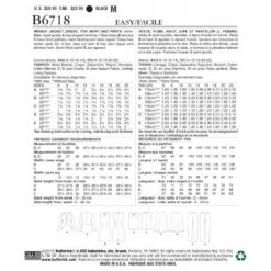 Butterick Sewing Pattern B6718 Misses’ Jacket, Dress, Top, Skirt, & Trousers 9 Butterick Sewing Pattern B6718 Misses’ Jacket, Dress, Top, Skirt, & Trousers -OHSEWCRAFTY butterick sewing pattern b6718 misses jacket dress top skirt trousers 1