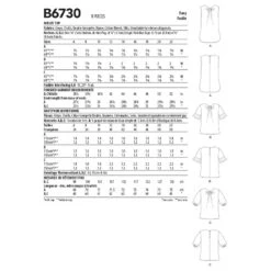 Butterick Sewing Pattern B6730 Misses’ Tops With Front Neckline Tucks -OHSEWCRAFTY butterick sewing pattern b6730 misses tops with front neckline tucks 1