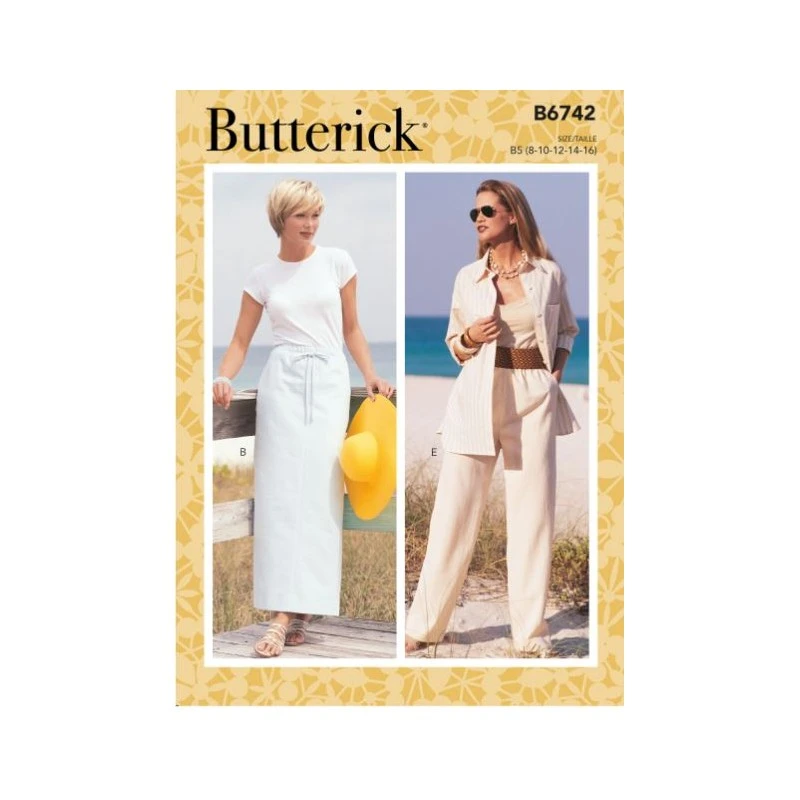 Butterick Sewing Pattern B6742 Misses/Petite Elastic Waist Skirts Shorts Trouser 3 Butterick Sewing Pattern B6742 Misses/Petite Elastic Waist Skirts Shorts Trouser