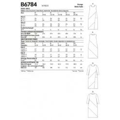 Butterick Sewing Pattern B6784 Misses' Pullover Asymmetric Seam Detail Dresses -OHSEWCRAFTY butterick sewing pattern b6784 misses pullover asymmetric seam detail dresses 1