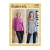 Butterick Sewing Pattern B6788 Misses' Stretch Knit Top Side Gather Hem Options -OHSEWCRAFTY butterick sewing pattern b6788 misses stretch knit top side gather hem options