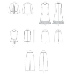 Butterick Sewing Pattern B6795 Misses' Workwear Dress Jacket Top Trousers Skirt -OHSEWCRAFTY butterick sewing pattern b6795 misses workwear dress jacket top trousers skirt 2