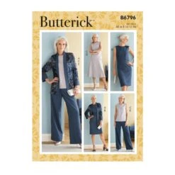 Butterick Sewing Pattern B6796 Misses' Separates Jacket Skirt Dresses Trousers -OHSEWCRAFTY butterick sewing pattern b6796 misses separates jacket skirt dresses trousers 1