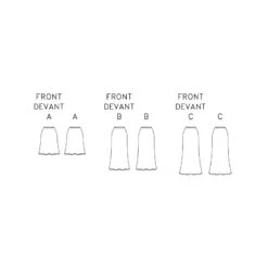 Butterick Sewing Pattern B6799 Misses' Slim Skirts Flared Hem Length Variations -OHSEWCRAFTY butterick sewing pattern b6799 misses slim skirts flared hem length variations 2