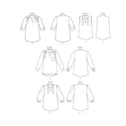 Butterick Sewing Pattern B6801 Misses' Pullover Top Shirt Blouse Pleat Detail 6 Butterick Sewing Pattern B6801 Misses' Pullover Top Shirt Blouse Pleat Detail -OHSEWCRAFTY butterick sewing pattern b6801 misses pullover top shirt blouse pleat detail 1