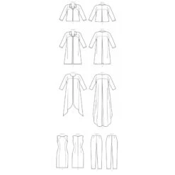 Butterick Sewing Pattern B6802 Misses' Loose Fit Jacket Coat And Dress Trousers 7 Butterick Sewing Pattern B6802 Misses' Loose Fit Jacket Coat And Dress Trousers -OHSEWCRAFTY butterick sewing pattern b6802 misses loose fit jacket coat and dress trousers 2