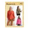 Butterick Sewing Pattern B6813 Misses' Top With Tie Front Detail Sleeve Options -OHSEWCRAFTY butterick sewing pattern b6813 misses top with tie front detail sleeve options