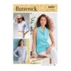 Butterick Sewing Pattern B6842 Misses' Semi Fitted Shirts Raised Neckline -OHSEWCRAFTY butterick sewing pattern b6842 misses semi fitted shirts raised neckline