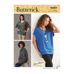Butterick Sewing Pattern B6854 Misses' Close Fitting Top Or Tunic Drop Shoulder