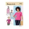 Butterick Sewing Pattern B6874 Misses' Knitted Tops Elbow Length Sleeves -OHSEWCRAFTY butterick sewing pattern b6874 misses knitted tops elbow length sleeves