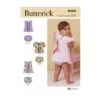 Butterick Sewing Pattern B6884 Infants' Top Panties With Elasticated Waist -OHSEWCRAFTY butterick sewing pattern b6884 infants top panties with elasticated waist