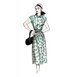 Butterick Sewing Pattern B6889 Misses’ Retro 1950s Casual Side-Buttoning Dress -OHSEWCRAFTY butterick sewing pattern b6889 misses retro 1950s casual side buttoning dress 2