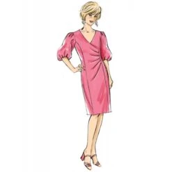 Butterick Sewing Pattern B6892 Misses’ Princess-Seamed Dresses In Two Lengths -OHSEWCRAFTY butterick sewing pattern b6892 misses princess seamed dresses in two lengths 2