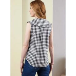 Butterick Sewing Pattern B6895 Misses’ Button Front Top With Sleeve Variations -OHSEWCRAFTY butterick sewing pattern b6895 misses button front top with sleeve variations 5