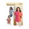 Butterick Sewing Pattern B6899 Misses’ Short Sleeved Top With Twist Front Easy -OHSEWCRAFTY butterick sewing pattern b6899 misses short sleeved top with twist front easy