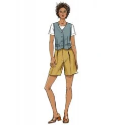 Butterick Sewing Pattern B6901 Lisette Misses’ Waistcoat, Trousers And Shorts 9 Butterick Sewing Pattern B6901 Lisette Misses’ Waistcoat, Trousers And Shorts -OHSEWCRAFTY butterick sewing pattern b6901 lisette misses waistcoat trousers and shorts 2