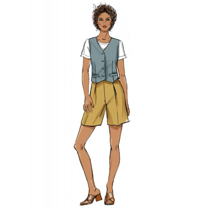 Butterick Sewing Pattern B6901 Lisette Misses’ Waistcoat, Trousers And Shorts 5 Butterick Sewing Pattern B6901 Lisette Misses’ Waistcoat, Trousers And Shorts - Image 3