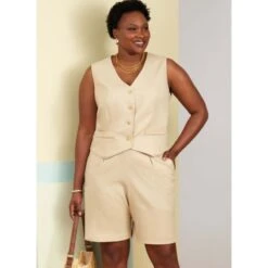 Butterick Sewing Pattern B6902 Lisette Women’s Waistcoat, Trousers And Shorts 9 Butterick Sewing Pattern B6902 Lisette Women’s Waistcoat, Trousers And Shorts -OHSEWCRAFTY butterick sewing pattern b6902 lisette womens waistcoat trousers and shorts 1