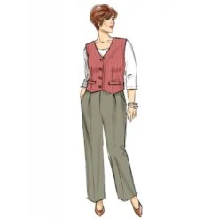 Butterick Sewing Pattern B6902 Lisette Women’s Waistcoat, Trousers And Shorts 10 Butterick Sewing Pattern B6902 Lisette Women’s Waistcoat, Trousers And Shorts -OHSEWCRAFTY butterick sewing pattern b6902 lisette womens waistcoat trousers and shorts 2