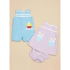 Butterick Sewing Pattern B6905 Baby Overalls, Dress With Shoulder Button Closure 7 Butterick Sewing Pattern B6905 Baby Overalls, Dress With Shoulder Button Closure -OHSEWCRAFTY butterick sewing pattern b6905 baby overalls dress with shoulder button closure 1