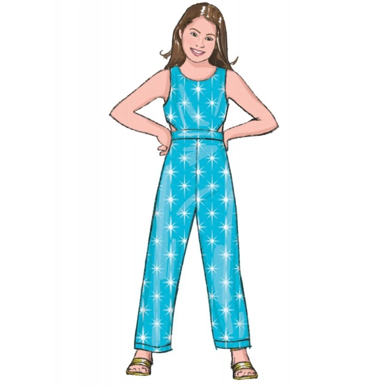 Butterick Sewing Pattern B6908 Girls’ Dress, Jumpsuit And Romper With Zipper 5 Butterick Sewing Pattern B6908 Girls’ Dress, Jumpsuit And Romper With Zipper - Image 3