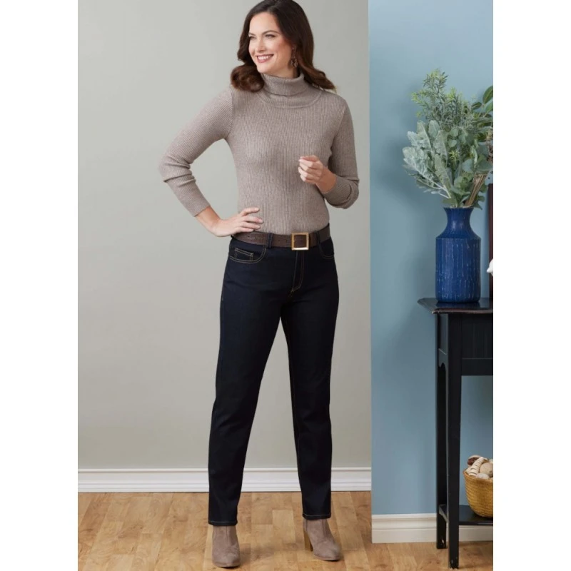 Butterick Sewing Pattern B6911 Misses’ Jeans With Side Pockets By Palmer/Pletsch 4 Butterick Sewing Pattern B6911 Misses’ Jeans With Side Pockets By Palmer/Pletsch - Image 2