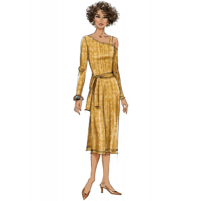 Butterick Sewing Pattern B6913 Misses’ Knit Dress, Top, Skirt And Trousers Easy 5 Butterick Sewing Pattern B6913 Misses’ Knit Dress, Top, Skirt And Trousers Easy - Image 3