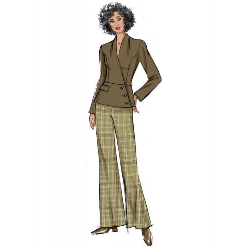 Butterick Sewing Pattern B6915 Misses’ Classic Two-Piece Jacket & Trousers Suit 5 Butterick Sewing Pattern B6915 Misses’ Classic Two-Piece Jacket & Trousers Suit - Image 3