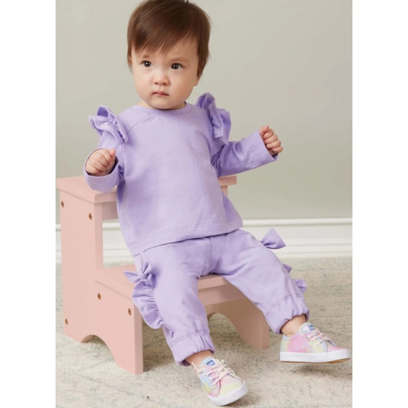 Butterick Sewing Pattern B6920 Infants’ Long Sleeved Knit Top And Trousers Easy 4 Butterick Sewing Pattern B6920 Infants’ Long Sleeved Knit Top And Trousers Easy - Image 2