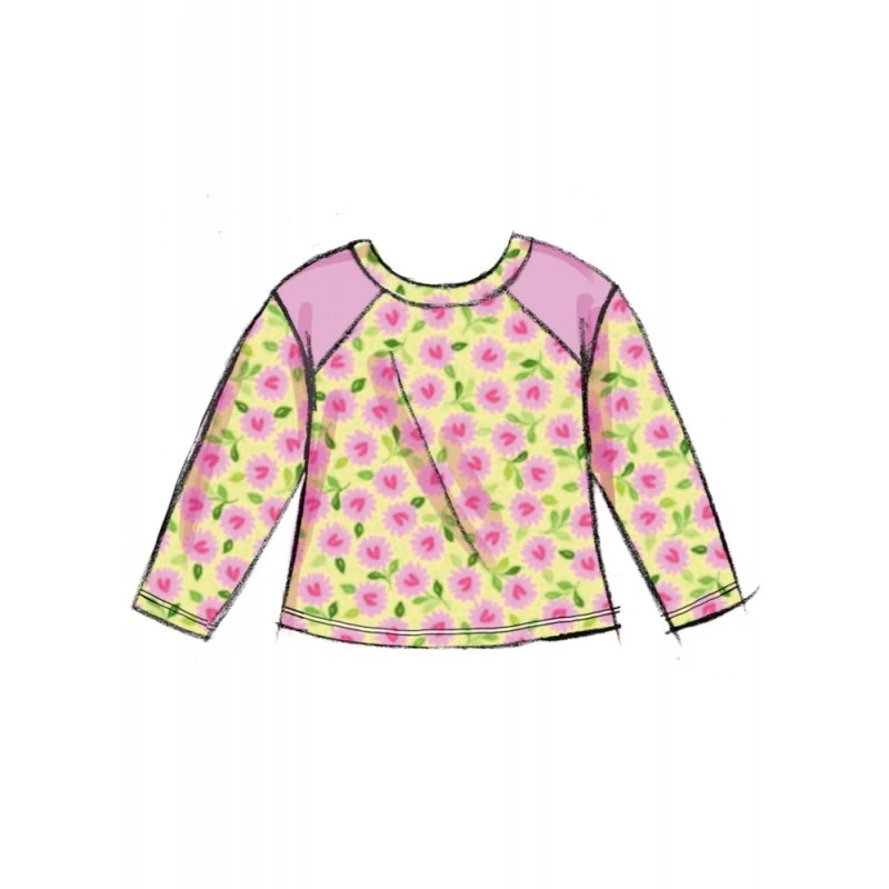 Butterick Sewing Pattern B6920 Infants’ Long Sleeved Knit Top And Trousers Easy 5 Butterick Sewing Pattern B6920 Infants’ Long Sleeved Knit Top And Trousers Easy - Image 3