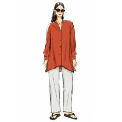 Butterick Sewing Pattern B6932 Misses’ Loose-Fit Long Sleeve Top And Trousers -OHSEWCRAFTY butterick sewing pattern b6932 misses loose fit long sleeve top and trousers 2