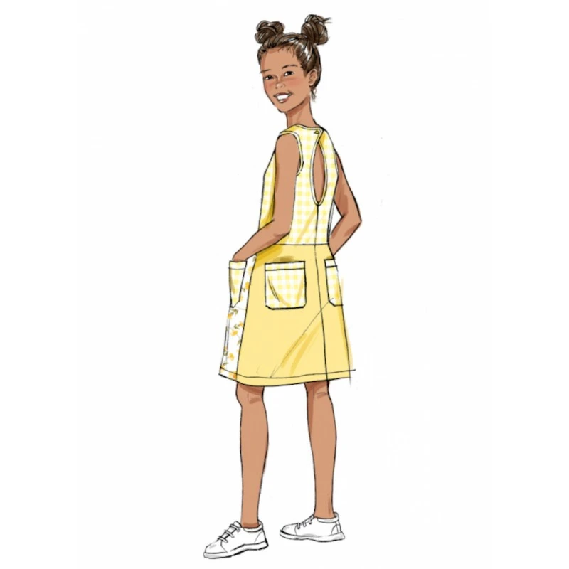 Butterick Sewing Pattern B6937 Children's And Girls' Dress, Romper And Hat Set 4 Butterick Sewing Pattern B6937 Children's And Girls' Dress, Romper And Hat Set - Image 2