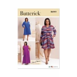 Butterick Sewing Pattern B6941 Women's Knit V-Neck Dresses By Palmer/Pletsch