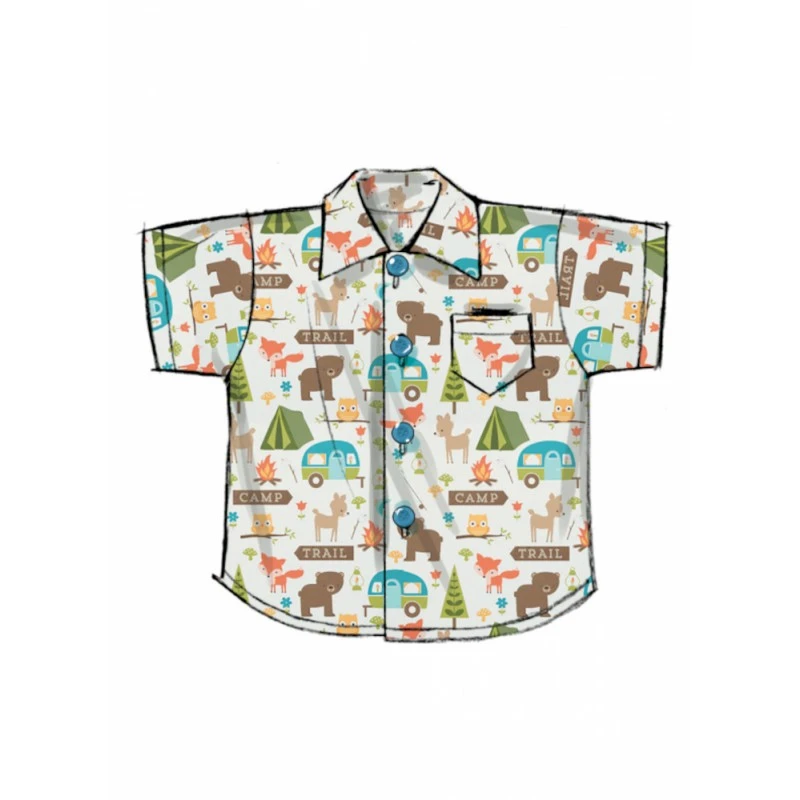 Butterick Sewing Pattern B6949 Babies' Shirts, T-Shirt, Trousers And Hat 5 Butterick Sewing Pattern B6949 Babies' Shirts, T-Shirt, Trousers And Hat - Image 3