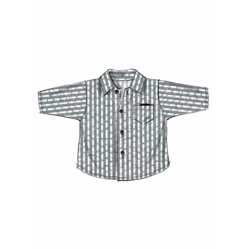 Butterick Sewing Pattern B6949 Babies' Shirts, T-Shirt, Trousers And Hat 6 Butterick Sewing Pattern B6949 Babies' Shirts, T-Shirt, Trousers And Hat - Image 4