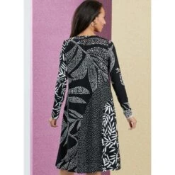 Butterick Sewing Pattern B6959 Misses’ Pull-On Dress With Short And Long Sleeves -OHSEWCRAFTY butterick sewing pattern b6959 misses pull on dress with short and long sleeves 4