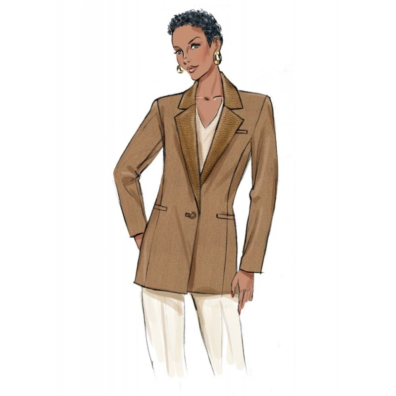 Butterick Sewing Pattern B6960 Palmer Pletsch Misses’ Jacket With Notched Lapels 5 Butterick Sewing Pattern B6960 Palmer Pletsch Misses’ Jacket With Notched Lapels - Image 3