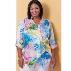 Butterick Sewing Pattern B6980 Misses’ And Women’s Easy To Sew Semi-Fitted Shirt -OHSEWCRAFTY butterick sewing pattern b6980 misses and womens easy to sew semi fitted shirt 1