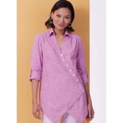 Butterick Sewing Pattern B6980 Misses’ And Women’s Easy To Sew Semi-Fitted Shirt -OHSEWCRAFTY butterick sewing pattern b6980 misses and womens easy to sew semi fitted shirt 2
