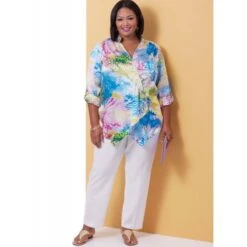 Butterick Sewing Pattern B6980 Misses’ And Women’s Easy To Sew Semi-Fitted Shirt -OHSEWCRAFTY butterick sewing pattern b6980 misses and womens easy to sew semi fitted shirt 3