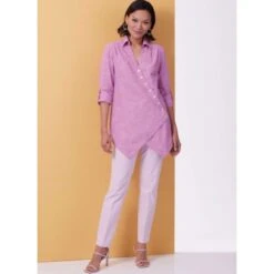 Butterick Sewing Pattern B6980 Misses’ And Women’s Easy To Sew Semi-Fitted Shirt -OHSEWCRAFTY butterick sewing pattern b6980 misses and womens easy to sew semi fitted shirt 4