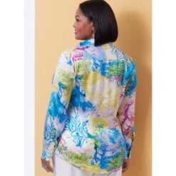 Butterick Sewing Pattern B6980 Misses’ And Women’s Easy To Sew Semi-Fitted Shirt -OHSEWCRAFTY butterick sewing pattern b6980 misses and womens easy to sew semi fitted shirt 5