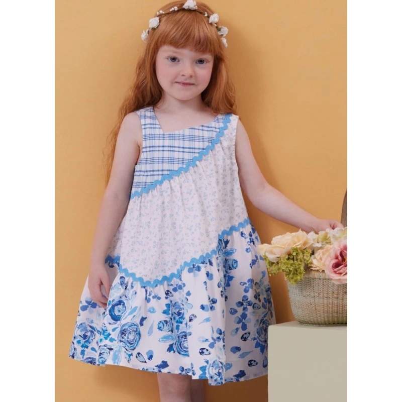 Butterick Sewing Pattern B6988 Children’s Asymmetrical Dress With Optional Trim 4 Butterick Sewing Pattern B6988 Children’s Asymmetrical Dress With Optional Trim - Image 2
