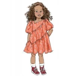Butterick Sewing Pattern B6988 Children’s Asymmetrical Dress With Optional Trim 12 Butterick Sewing Pattern B6988 Children’s Asymmetrical Dress With Optional Trim -OHSEWCRAFTY butterick sewing pattern b6988 childrens asymmetrical dress with optional trim 2