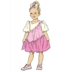 Butterick Sewing Pattern B6988 Children’s Asymmetrical Dress With Optional Trim 13 Butterick Sewing Pattern B6988 Children’s Asymmetrical Dress With Optional Trim -OHSEWCRAFTY butterick sewing pattern b6988 childrens asymmetrical dress with optional trim 3