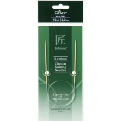 Clover 40cm Takumi Bamboo Circular Knitting Needles Sizes 2mm - 10mm